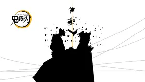 Zenitsu Black Abstract Wallpaper