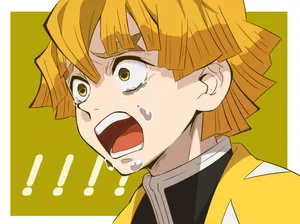 Zenitsu Scared Eyes Wallpaper