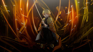 Zenitsu With Lightning Wallpaper
