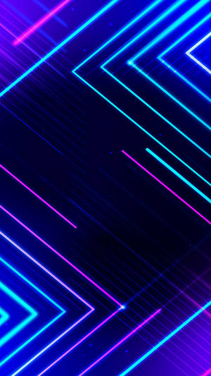 Zig Zag Patterns Neon Phone Wallpaper