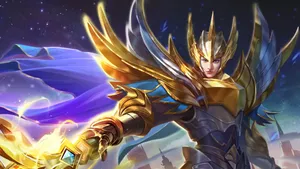Zilong In Gold Wallpaper