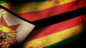 Zimbabwe Grunge Flag Wallpaper