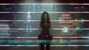 Zoe Saldana Guardians Of The Galaxy Wallpaper