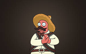 Zoidberg From Futurama Standing In Dim Light Wallpaper