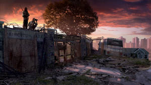 Zombie Apocalypse Park Wallpaper