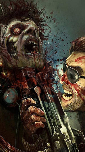 Zombie Warrior Android Gaming Wallpaper